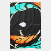 Afrikaanse traditionele patroon kunst print theedoek (Verticaal)