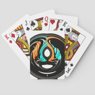 Afrikaanse traditionele patroon kunstprint pokerkaarten