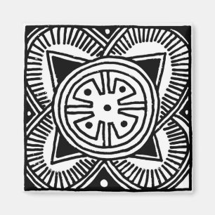Afrikaanse tribaal design magneet