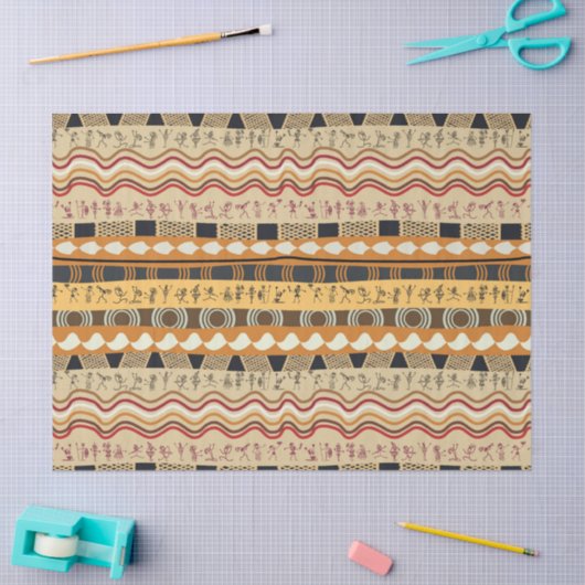 AFRIKAANSE TRIBAL ART TISSUEPAPIER (Craft)