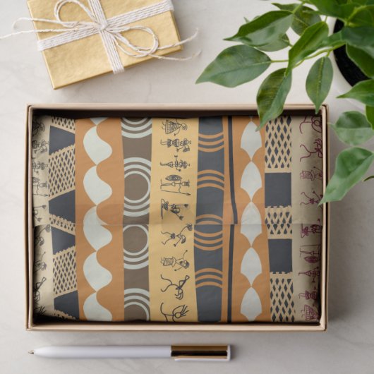 AFRIKAANSE TRIBAL ART TISSUEPAPIER (Geschenk)