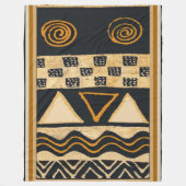 Afrikaanse Tribal Fleece Deken - Groot (Voorkant)