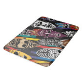 Afrikaanse Tribal Maskers Kleurrijke Badmat (Gekanteld)