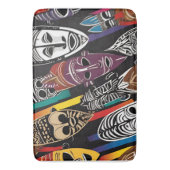 Afrikaanse Tribal Maskers Kleurrijke Badmat (Voorkant Verticaal)