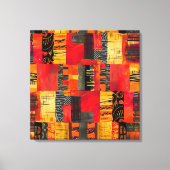 Afrikaanse Tribal Pattern Canvas Art Afdruk (Voorkant)