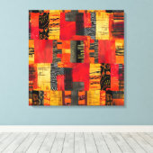Afrikaanse Tribal Pattern Canvas Art Afdruk (Insitu (Houten vloer))