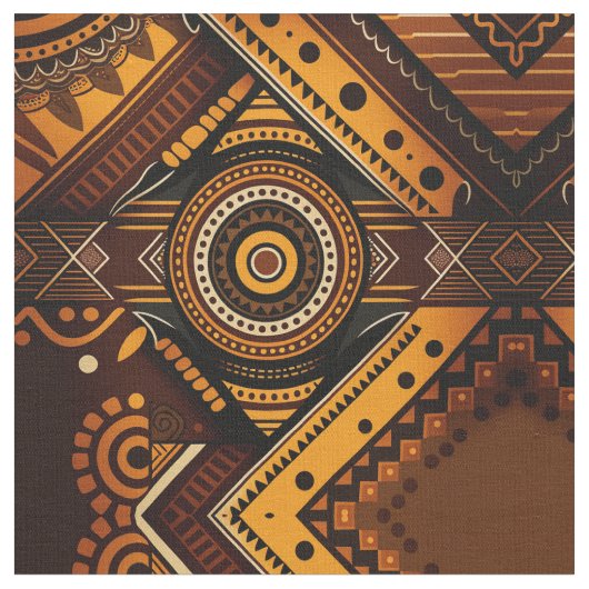 Afrikaanse Tribal Print Stof - Een Canvas van Cult (Close Up)