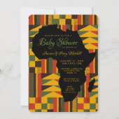 Afrikaanse Tribale Baby Shower Uitnodiging (Voorkant)