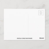 Afrikaanse tribale dame met stammenkunst uit een m briefkaart (Achterkant)