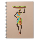 Afrikaanse tribale dame met stammenkunst uit een m notitieboek (Voorkant)