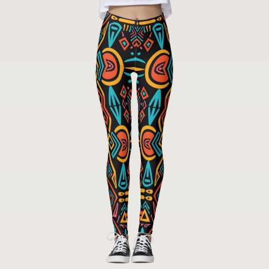 Afrikaanse tribale elegantie leggings (Voorkant)