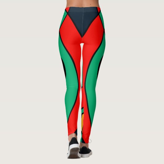 Afrikaanse tribale griep leggings (Achterkant)