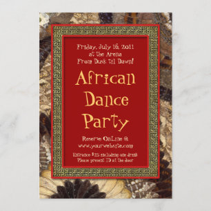 Afrikaanse tribale kont Dance Butterfly Wings Kaart