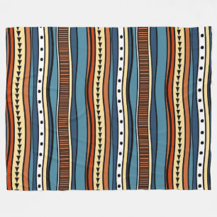 Afrikaanse tribale patroonvlinder fleece deken