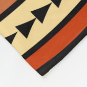 Afrikaanse tribale patroonvlinder fleece deken (Hoek)
