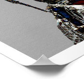 Afrikaanse tribale vrouw in ceremoniële hoofden poster (Hoek)