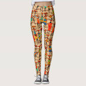 Afrikaanse tribale vrouwenpatroonpatronen leggings (Voorkant)