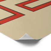 afrikaanse tribune - oorlogvoerend ritueel poster (Hoek)