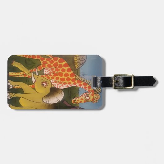 Afrikaanse Trio Art Print Bagagelabel (Voorkant horizontaal)