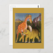 Afrikaanse Trio Art Print Briefkaart (Voorkant / Achterkant)