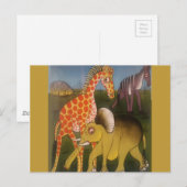 Afrikaanse Trio Art Print Briefkaart (Voorkant / Achterkant)