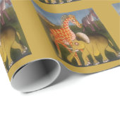 Afrikaanse Trio Art Print Cadeaupapier (Rol Hoek)