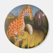 Afrikaanse Trio Art Print Magneet (Voorkant)