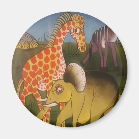 Afrikaanse Trio Art Print Magneet (Voorkant)