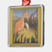 Afrikaanse Trio Art Print Metalen Ornament (Links)