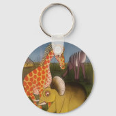 Afrikaanse Trio Art Print Sleutelhanger (Voorkant)