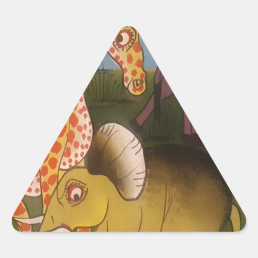 Afrikaanse Trio Art Print Sticker (Voorkant)