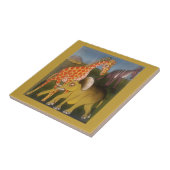 Afrikaanse Trio Art Print Tegeltje (Zijkant)