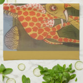 Afrikaanse Trio Art Print Theedoek (Gevouwen)