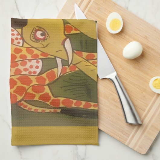 Afrikaanse Trio Art Print Theedoek (Quarter Fold)