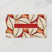 Afrikaanse tropische textielvezel visitekaartje (Achterkant)