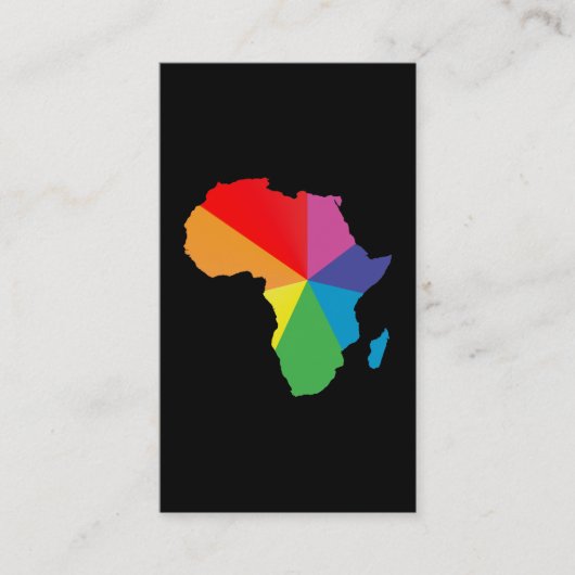 afrikaanse trots . visitekaartje (Voorkant)