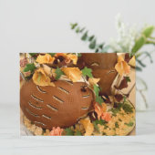 Afrikaanse trouwuitnodiging kaart (Staand voorkant)