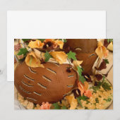 Afrikaanse trouwuitnodiging kaart (Voorkant / Achterkant)