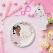 Afrikaanse Tutu Baby Girl Baby shower Papier Bord (Feest)
