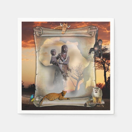 Afrikaanse uitdrukkingen servet (Voorkant)