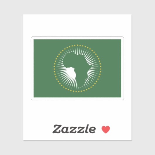 Afrikaanse Unie Sticker (Vel)