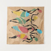 Afrikaanse valentijnen dansen, afrikaans damespatr wandkleed (Voorkant (horizontaal))