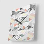 Afrikaanse vectorgestreepte chevron vierkante klok (Hoek)