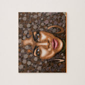 Afrikaanse ventilator - vrouw - legpuzzel (Verticaal)