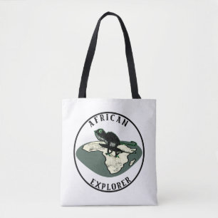 Afrikaanse verkenner tote bag