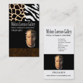 Afrikaanse verzamelobjecten: Afrocentrisch-Amerika Visitekaartje (Voorkant / Achterkant)