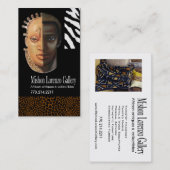 Afrikaanse verzamelobjecten: Afrocentrisch-Amerika Visitekaartje (Voorkant / Achterkant)