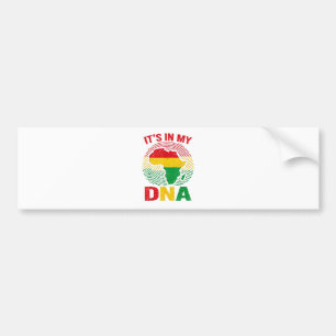 Afrikaanse Vingerafdruk Zwarte Geschiedenis Bumpersticker