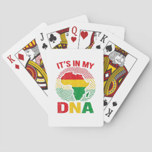Afrikaanse Vingerafdruk Zwarte Geschiedenis Pokerkaarten