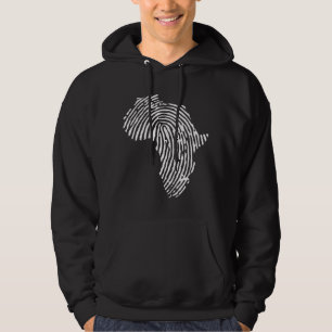 Afrikaanse vingerafdruk, zwarte kracht, Afrikaans Hoodie